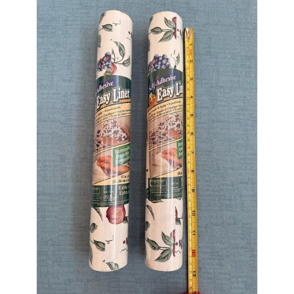 Vintage Duck Self Adhesive Easy Liner Fruit Elegance Kitchen Shelf 12 In X 5 Yd
